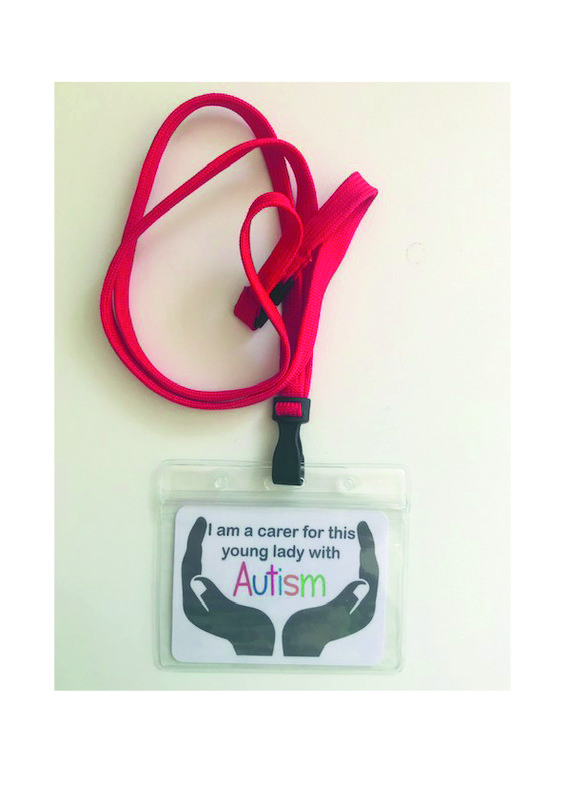 Carer Lanyard - YOUNG LADY WITH AUTISM